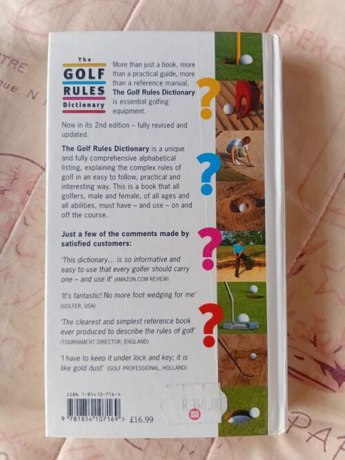 The Golf Rules Dictionary – Hadyn Rutter secondhand book