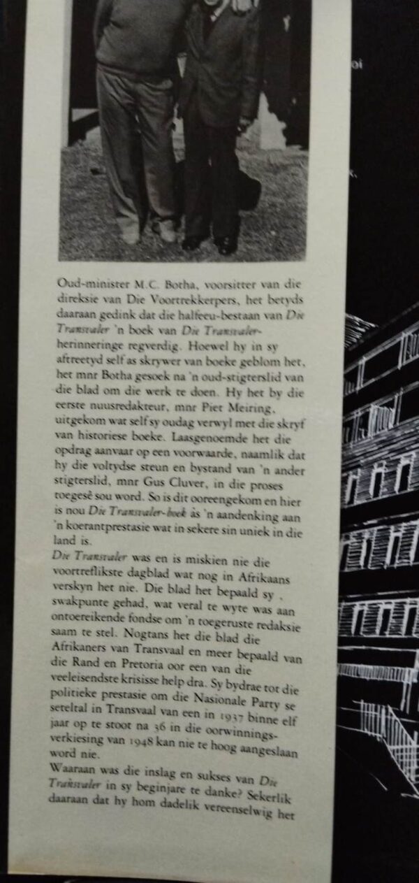 Trans3 Die Transvaler: 50 Jaar – Piet Meiring secondhand book