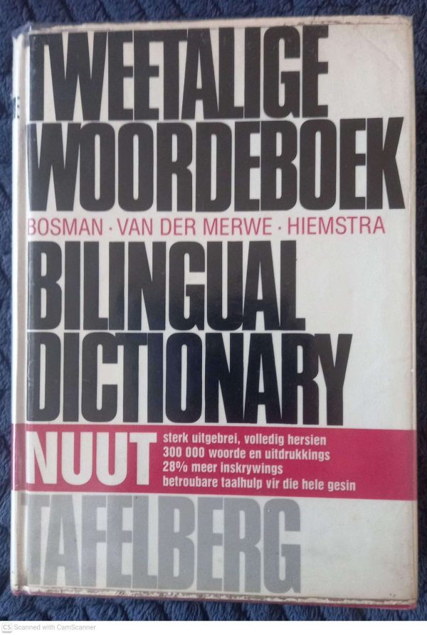 Tweetalige Woordeboek / Bilingual Dictionary — D. B. Bosman secondhand book