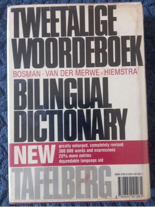 Tweetalige Woordeboek / Bilingual Dictionary — D. B. Bosman secondhand book