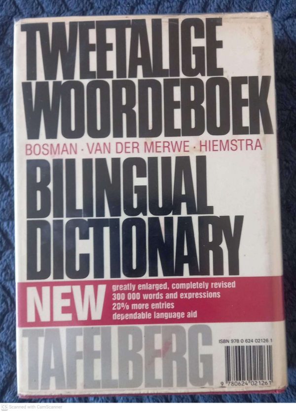 Tweetalige Woordeboek / Bilingual Dictionary — D. B. Bosman secondhand book