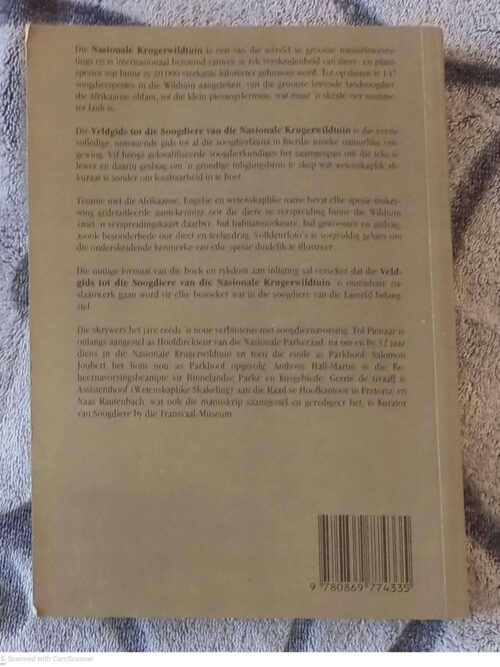 Veldgids Tot Die Soogdiere Van Die Nasionale Krugerwildtuin secondhand book