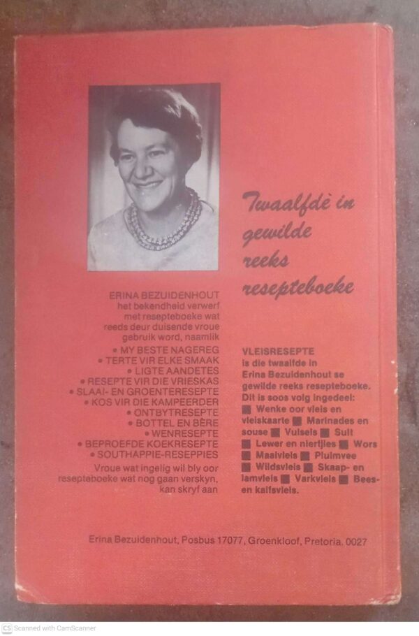 Vleisresepte — Erina Bezuidenhout secondhand book