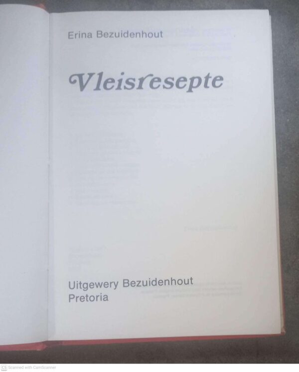 Vleisresepte — Erina Bezuidenhout secondhand book