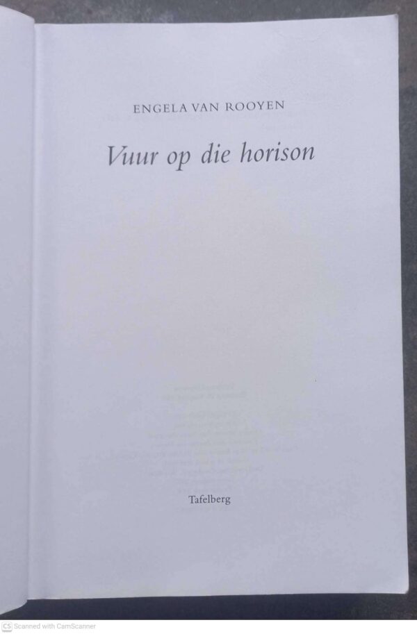 Vuur op die horison4 Vuur Op Die Horison — Engela Van Rooyen secondhand book