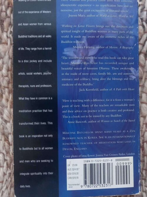 Walking On Lotus Flowers — Martine Batchelor secondhand book