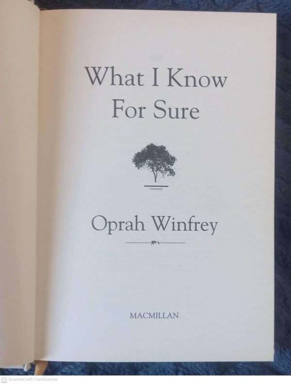 What I Know For Sure — Oprah Winfrey secondhand book