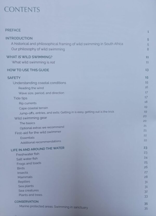 A Guide To Wild Swimming In The Western Cape – Serai Dowling, Matthew Dowling secondhand book