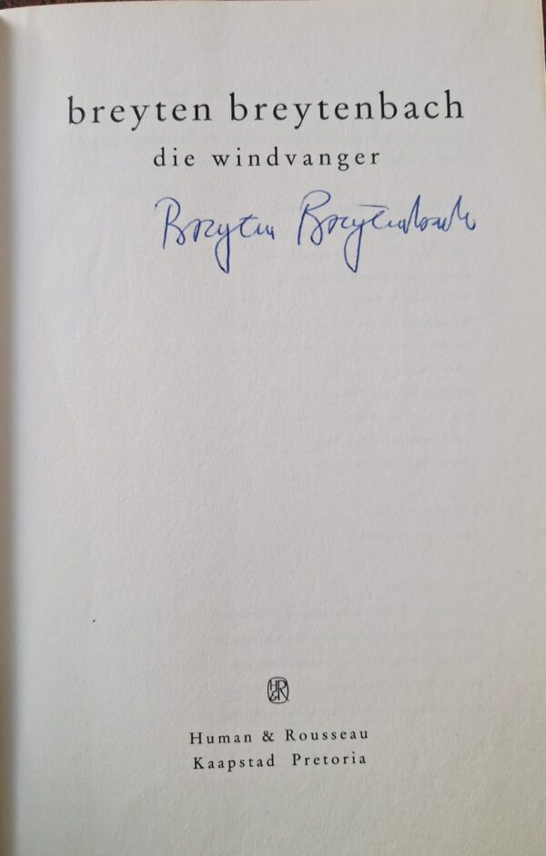 Die Windvanger – Breyten Breytenbach **Signed** secondhand book