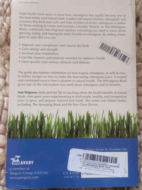 The Wheatgrass Book — Ann Wigmore secondhand book