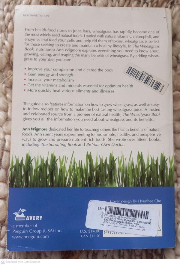 The Wheatgrass Book — Ann Wigmore secondhand book
