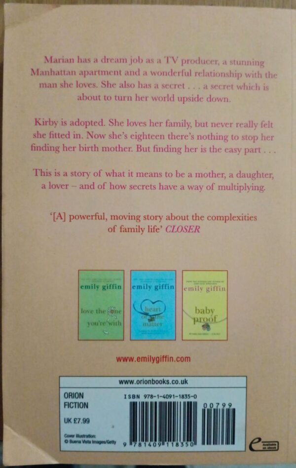 Where We Belong – Emily Griffin secondhand book
