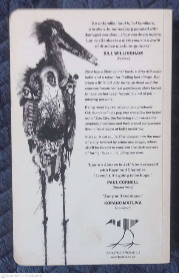 Zoo City — Lauren Beukes secondhand book