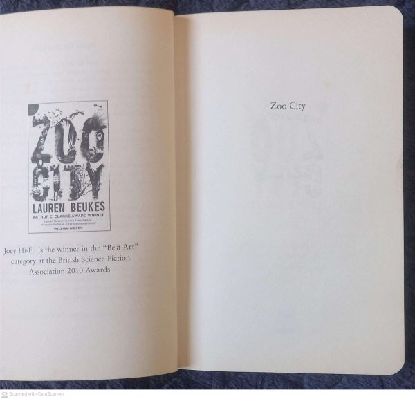 Zoo City — Lauren Beukes secondhand book