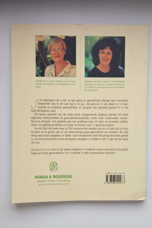 Eet Gesond Vir Die Lekker – Pat Barton, Magdaleen Van Wyk secondhand book