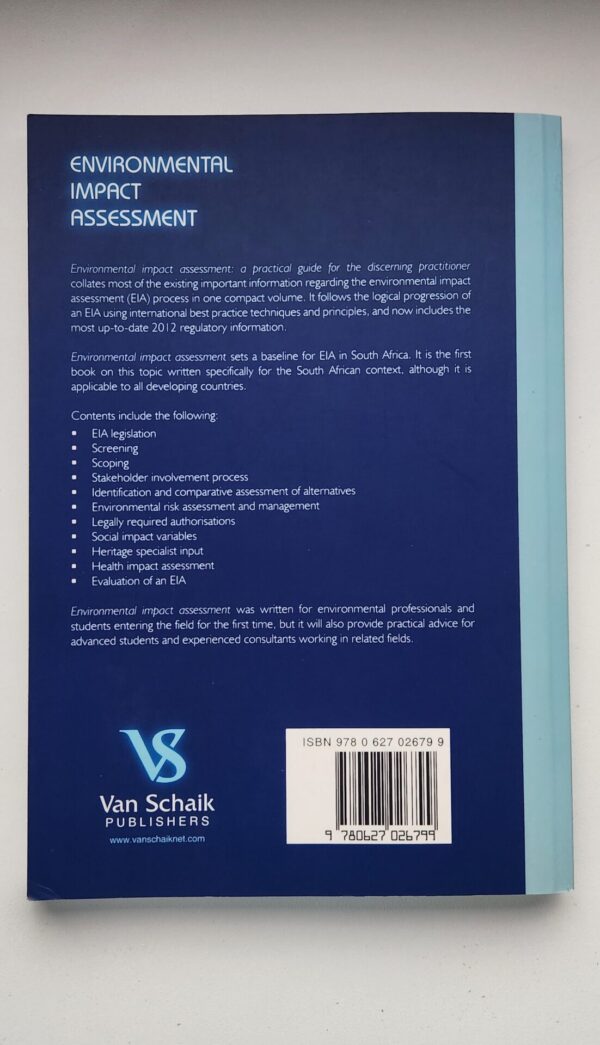 Environmental Impact Assessment – P. J. Aucamp secondhand book