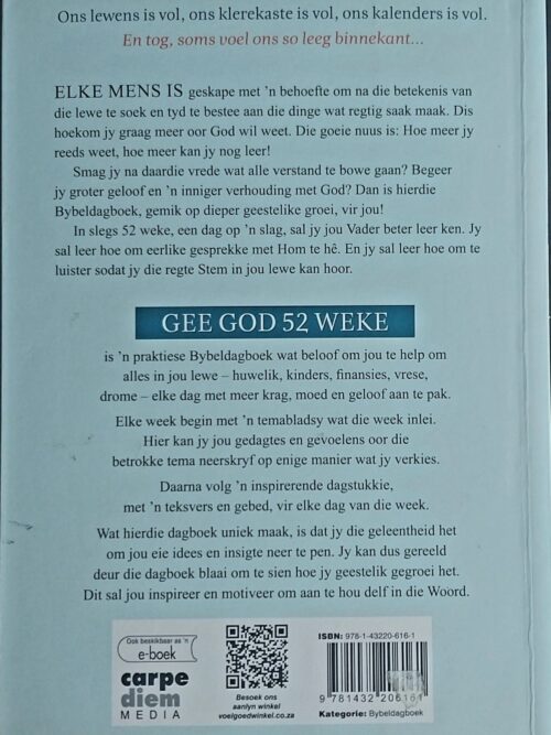Gee God 52 Weke – Andries Enslin secondhand book