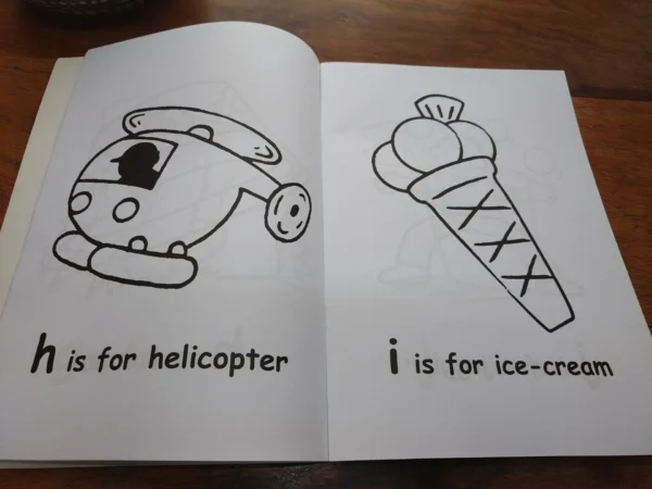 Alphabet Fun Colouring Book – Alligator Books secondhand book