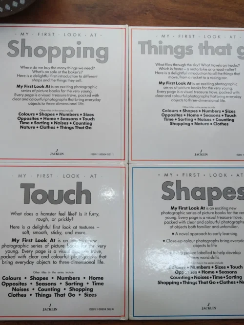 My First Look At Early Learning Collection (4 Books) — Mike Jacklin secondhand book