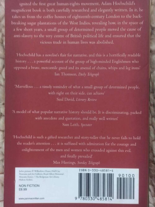Bury The Chains: The British Struggle To Abolish Slavery — Adam Hochschild secondhand book