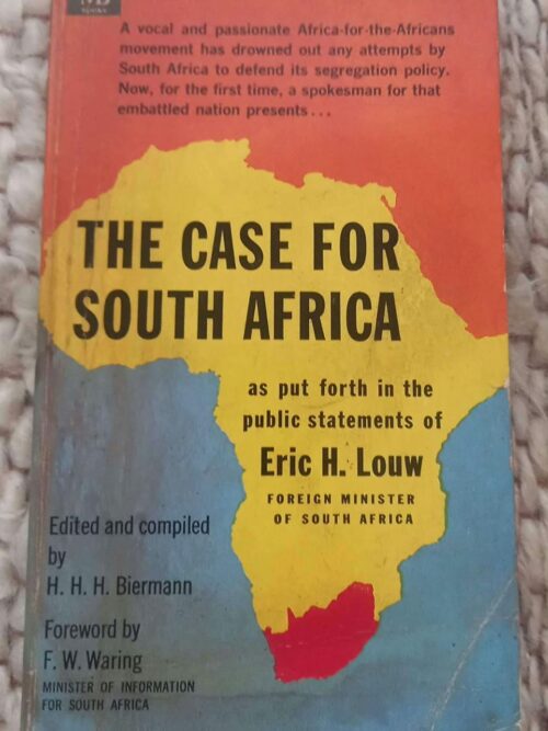 The Case For South Africa — Eric H. Louw secondhand book