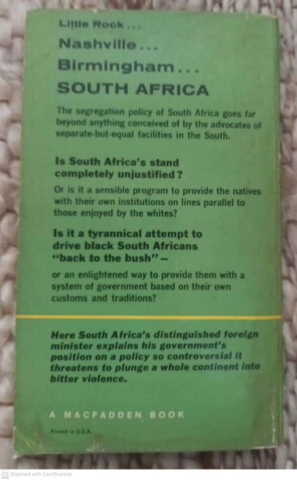 The Case For South Africa — Eric H. Louw secondhand book