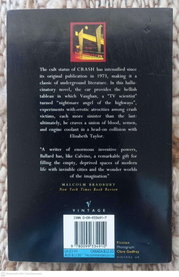 Crash — J. G. Ballard secondhand book