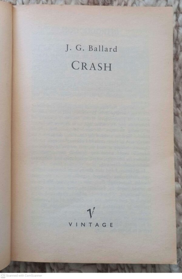 Crash — J. G. Ballard secondhand book