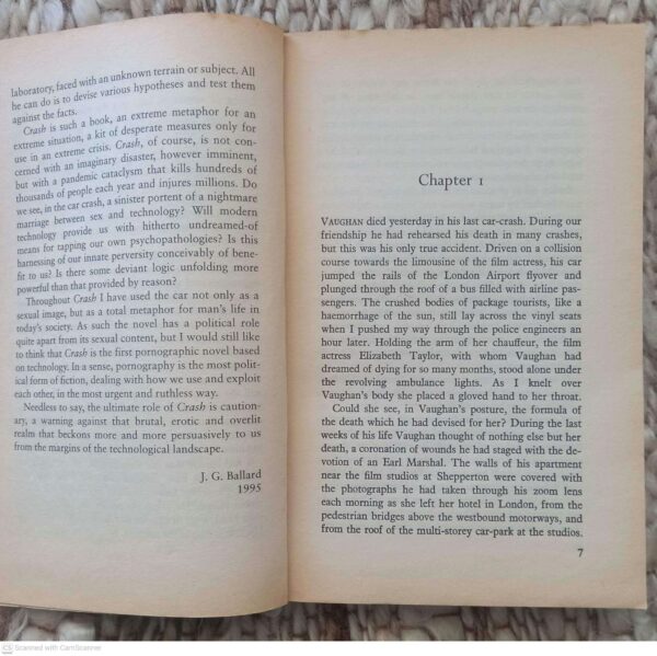 Crash — J. G. Ballard secondhand book