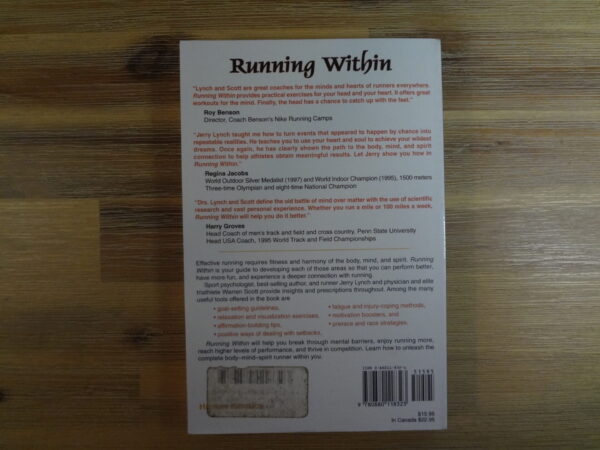 DSC03394 Running Within – Jerry Lynch, Warren Scott secondhand book