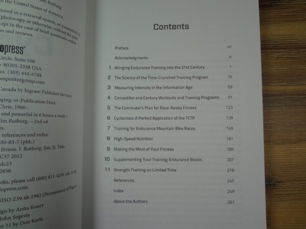 The Time-Crunched Cyclist – Chris Carmichael secondhand book