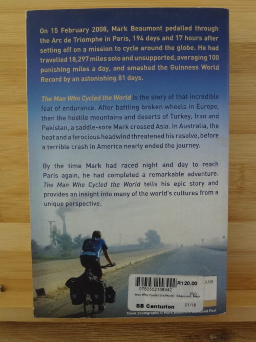 The Man Who Cycled The World – Mark Beaumont secondhand book