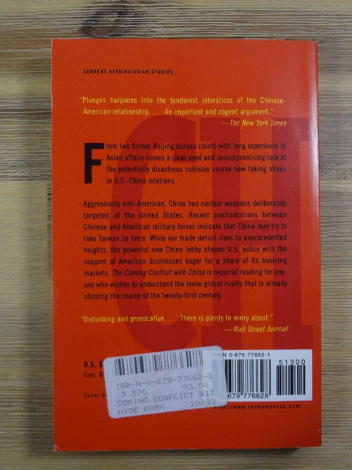 The Coming Conflict With China – Richard Bernstein secondhand book