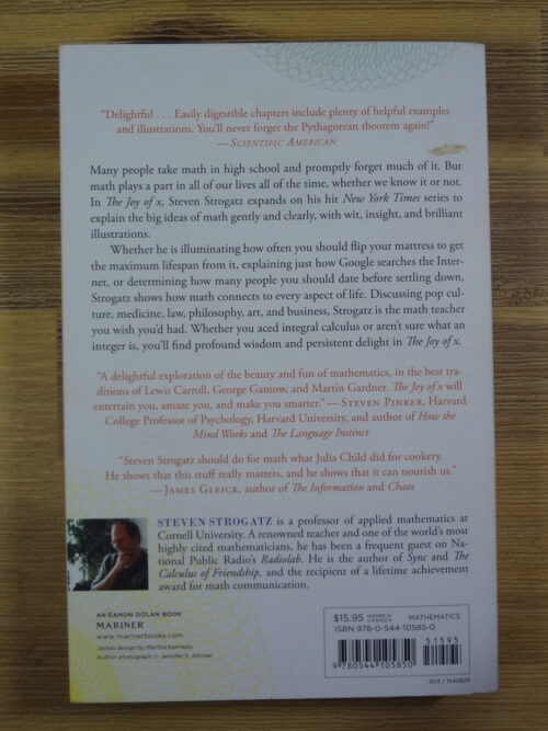 The Joy Of X: A Guided Tour Of Math, From One To Infinity – Steven Strogatz secondhand book