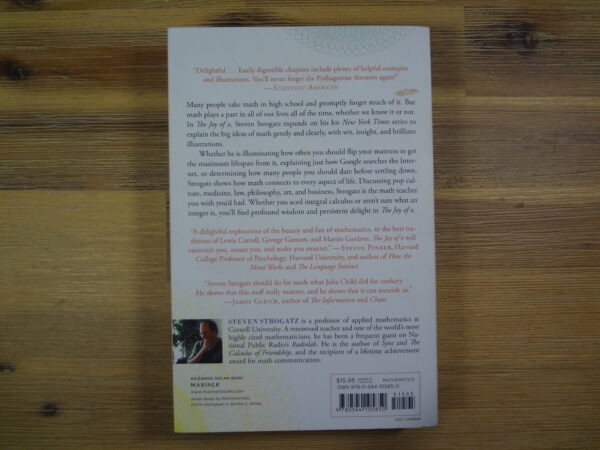 The Joy Of X: A Guided Tour Of Math, From One To Infinity – Steven Strogatz secondhand book