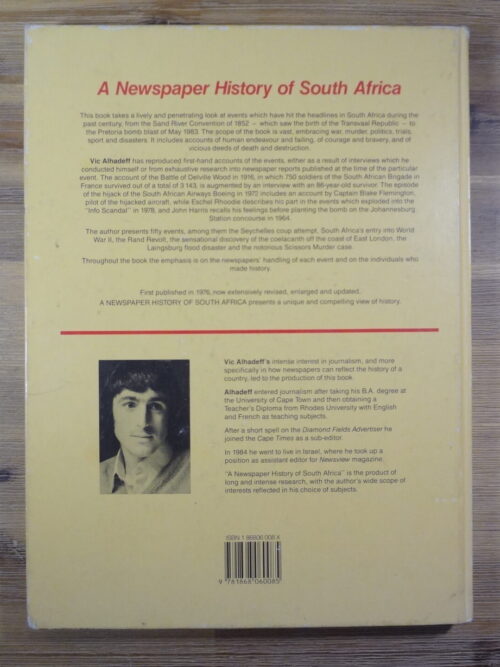 A Newspaper History Of South Africa – Vic Alhadeff secondhand book