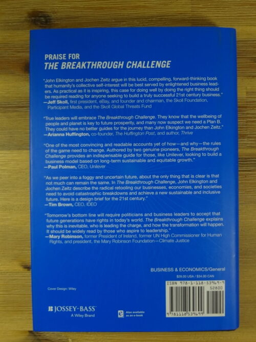 The Breakthrough Challenge – John Elkington secondhand book