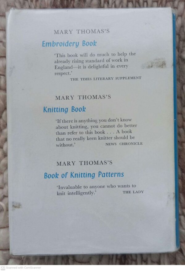 Mary Thomas’s Dictionary Of Embroidery Stitches secondhand book