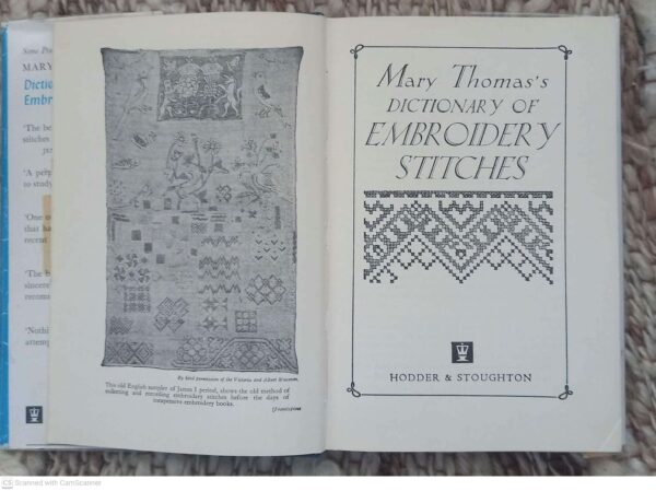 Mary Thomas’s Dictionary Of Embroidery Stitches secondhand book