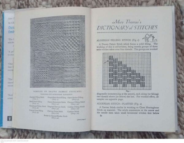 Mary Thomas’s Dictionary Of Embroidery Stitches secondhand book