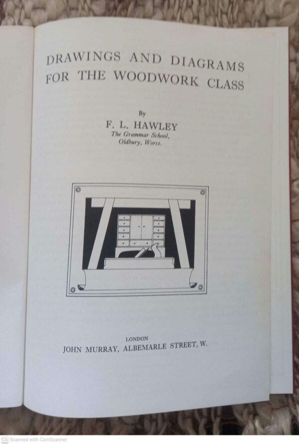 Drawings And Diagrams For The Woodwork Class — F. L. Hawley secondhand book