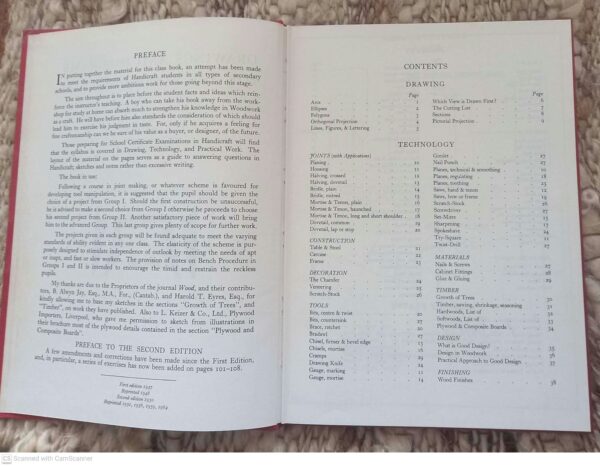 Drawings And Diagrams For The Woodwork Class — F. L. Hawley secondhand book