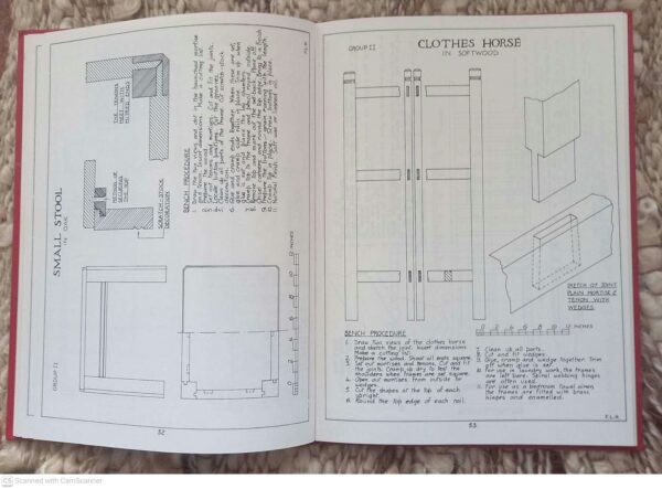 Drawings And Diagrams For The Woodwork Class — F. L. Hawley secondhand book