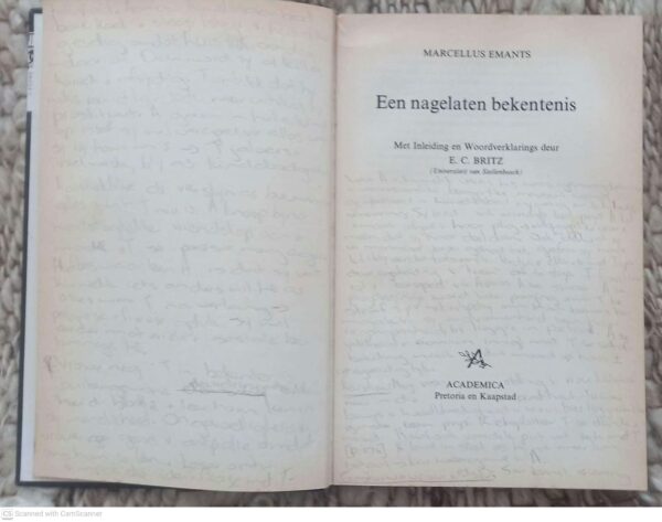 Een Nagelaten Bekentenis — Marcellus Emants (Dutch) secondhand book