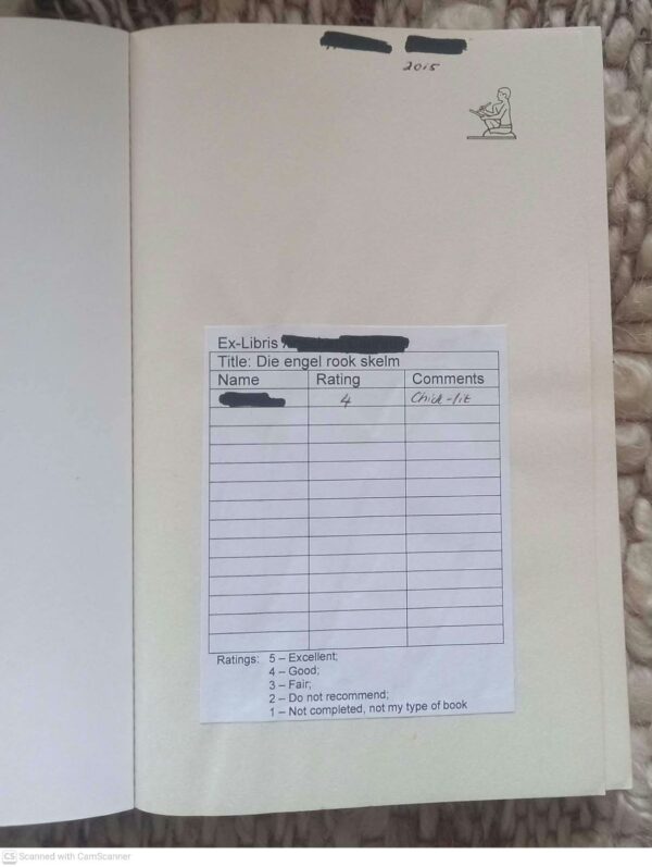 Engel Rook Skelm3 Die Engel Rook Skelm — Kristel Loots secondhand book