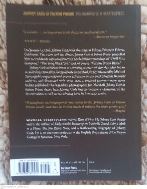 Johnny Cash At Folsom Prison: The Making Of A Masterpiece — Michael Streissguth secondhand book
