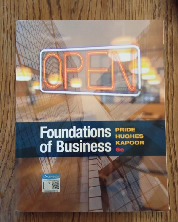 Foundations Of Business – Pride Et Al secondhand book
