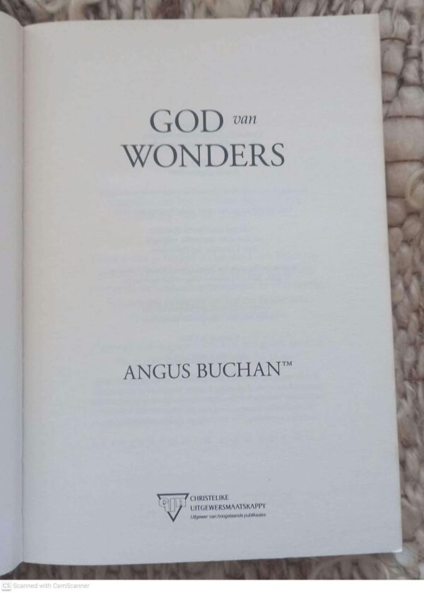 God Van Wonders — Angus Buchan secondhand book