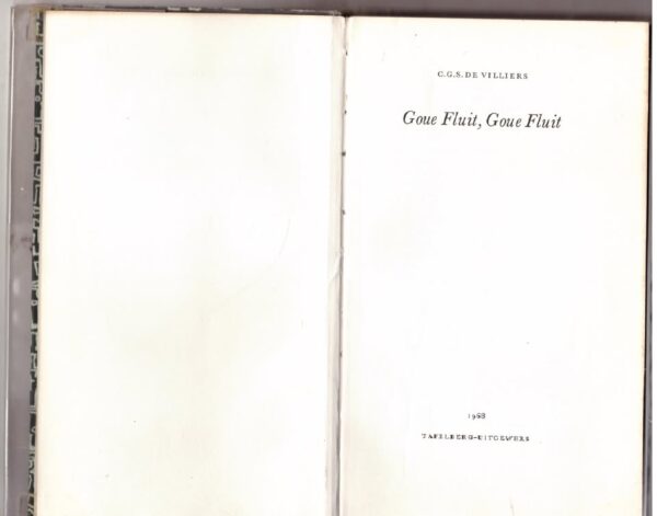 Goue Fluit, Goue Fluit — C. G. S. De Villiers secondhand book
