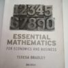 Essential Mathematics For Economics And Business – Teresa Bradley secondhand book